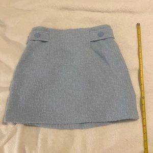 Zara powder blue boucle type mini. never worn